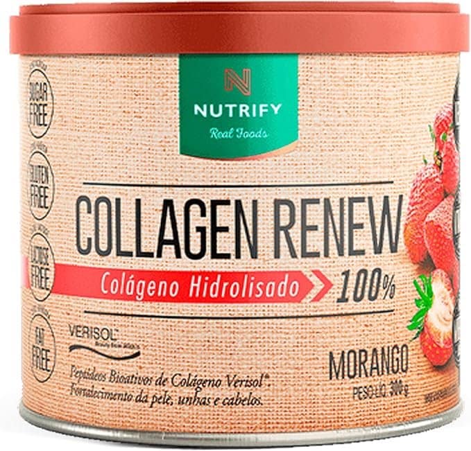 Collagen-Renew-Verisol-300g-Morango-Nutrify.jpg Collagen Renew Verisol (300g) - Morango, Nutrify - Imagem 1